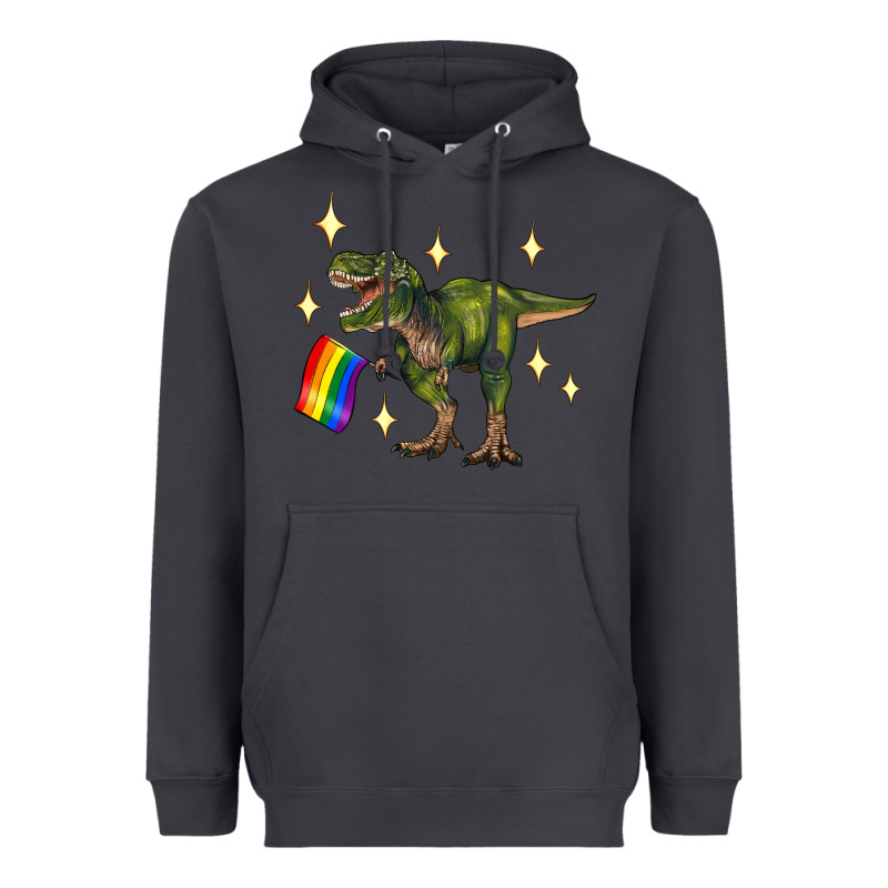 Lgbtq+  T Rex Heavyweight Hoodie by Artiststas | Teevron