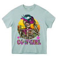 Arona Cowgirl Skeleton With Landscape Heavy Core Tee - BundleAndBundleShop