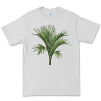 Dove Grey Botanical Majesty Palm Illustrations Premium Tee - LillyAllenDesigns
