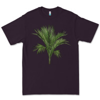 Plum Botanical Majesty Palm Illustrations Premium Tee - LillyAllenDesigns