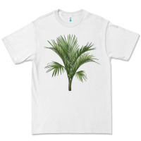 White Botanical Majesty Palm Illustrations Premium Tee - LillyAllenDesigns