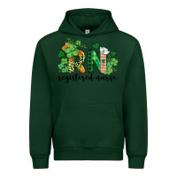 Forest Green st. patricks day registered nurse rn Urban Hoodie - BarkalooDesign