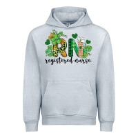 Heather Grey st. patricks day registered nurse rn Urban Hoodie - BarkalooDesign