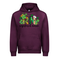 Mauve Wine st. patricks day registered nurse rn Urban Hoodie - BarkalooDesign