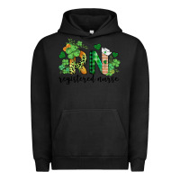 Pigment Black st. patricks day registered nurse rn Urban Hoodie - BarkalooDesign