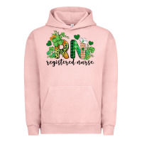 Pigment Salmon st. patricks day registered nurse rn Urban Hoodie - BarkalooDesign