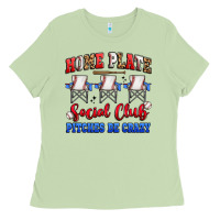Matcha home plate social club pitches be crazy Ladies Tee - Artiststas