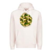 Pale Pink camouflage patch Premium Hoodie - BundleAndBundleShop