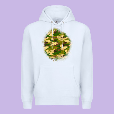 Camouflage Patch Premium Hoodie Designed By Bundleandbundleshop