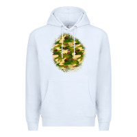 White camouflage patch Premium Hoodie - BundleAndBundleShop