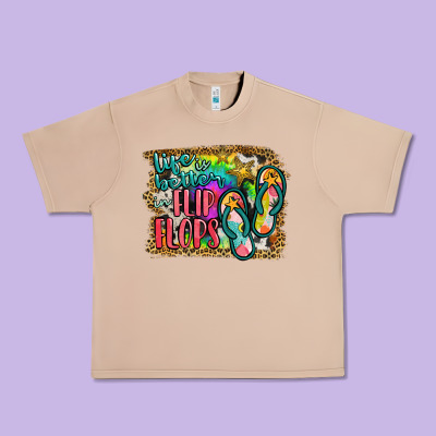 Life Is Better In Flip Flops Urban Heavy Tee Designed By Jahusdesignshop