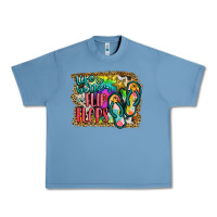 Pebble Blue life is better in flip flops Urban Heavy Tee - JahusDesignShop