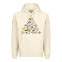 Sandshell bicycle christmas tree funny biker bicyclist xmas for family long slee Premium Hoodie - lanVoArt