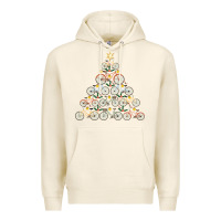 Tofu bicycle christmas tree funny biker bicyclist xmas for family long slee Premium Hoodie - lanVoArt