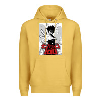 Antique Gold mob psyco 100   % Premium Hoodie - lanVoArt