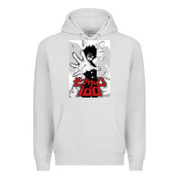 Dove Grey mob psyco 100   % Premium Hoodie - lanVoArt