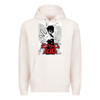 Pale Pink mob psyco 100   % Premium Hoodie - lanVoArt