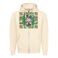 Sandshell Easter Bunny Zipper Hoodie - CowhideDigitalArt