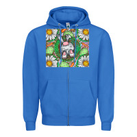 True Royal Easter Bunny Zipper Hoodie - CowhideDigitalArt