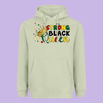 Strong Black Queen Heavyweight Hoodie Designed By Artiststas