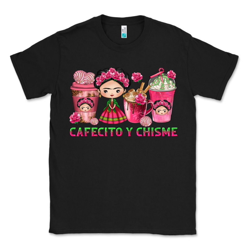 Cafecito Y Chisme With Coffee Cups Classic Tee by texasbilliewilder | Teevron