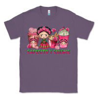Lavender cafecito y chisme with coffee cups Classic Tee - texasbilliewilder