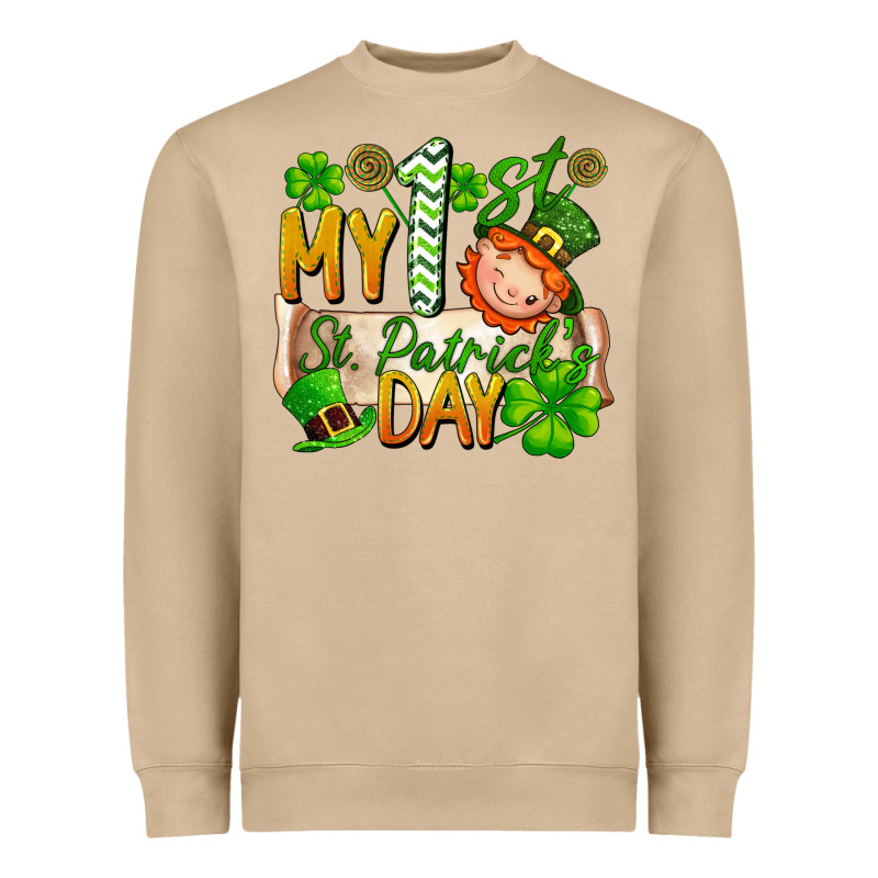 My 1'st St Patrick's Day Heavyweight Sweatshirt by FaDigitalArtStudio | Teevron
