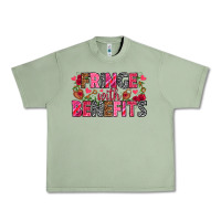 Oil Green Fringe with benefits Valentine's Day Urban Heavy Tee - HowdyJamesFarm