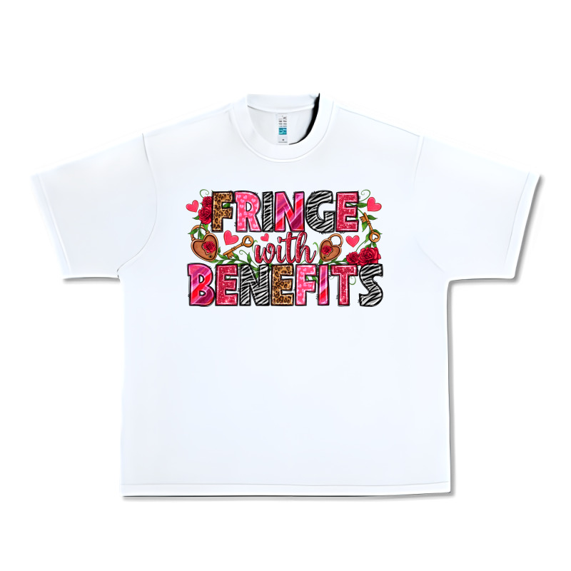 Fringe With Benefits Valentine's Day Urban Heavy Tee by HowdyJamesFarm | Teevron