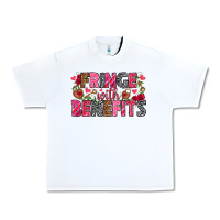 White Fringe with benefits Valentine's Day Urban Heavy Tee - HowdyJamesFarm