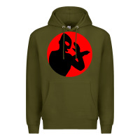 Army Green ultraman Premium Hoodie - lanVoArt