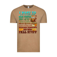 Vintage Coffee I want to Fall stuff Vintage Tee - NancyCooperArtShop