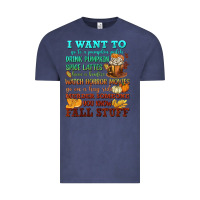 Vintage Denim I want to Fall stuff Vintage Tee - NancyCooperArtShop