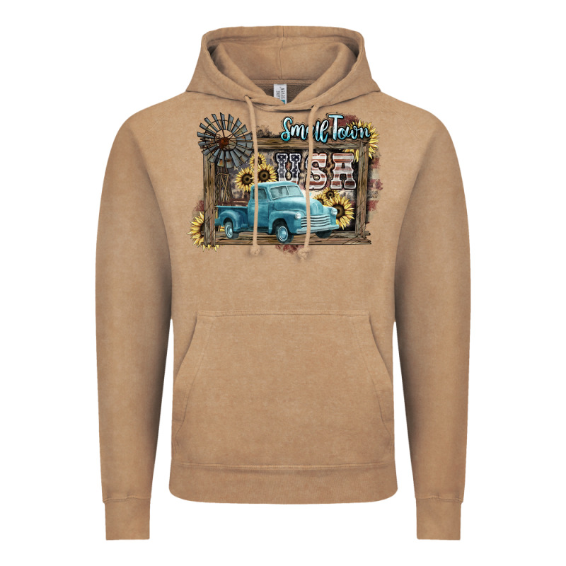 Small Town Usa Truck 4th Of July Vintage Hoodie by HowdyJamesFarm | Teevron
