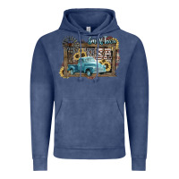 Vintage Denim Small town USA truck 4th of july Vintage Hoodie - HowdyJamesFarm