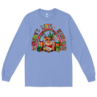 Colony Blue mommys little reindeer christmas Long Sleeve Tee - CowGirlArtShop