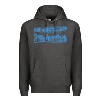 Charcoal Heather collinwood mansion from dark shadows Premium Hoodie - lanVoArt