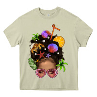 Mossy Beach Hair Afro Messy Bun Bbs Heavy Core Tee - BundleAndBundleShop