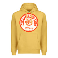 Antique Gold sleepy bear club   70s thrift store aesthetic Premium Hoodie - lanVoArt