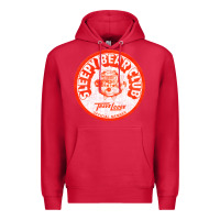 Cardinal sleepy bear club   70s thrift store aesthetic Premium Hoodie - lanVoArt