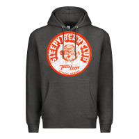 Charcoal Heather sleepy bear club   70s thrift store aesthetic Premium Hoodie - lanVoArt