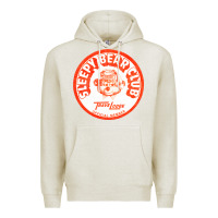 Oatmeal Heather sleepy bear club   70s thrift store aesthetic Premium Hoodie - lanVoArt