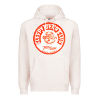 Pale Pink sleepy bear club   70s thrift store aesthetic Premium Hoodie - lanVoArt
