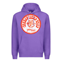 Purple sleepy bear club   70s thrift store aesthetic Premium Hoodie - lanVoArt