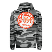 Slate Camo sleepy bear club   70s thrift store aesthetic Premium Hoodie - lanVoArt