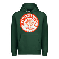 Sports Green sleepy bear club   70s thrift store aesthetic Premium Hoodie - lanVoArt