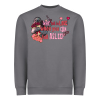 Storm sloth why fall in love when you can fall asleep Heavyweight Sweatshirt - FaDigitalArtStudio
