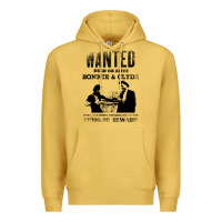 Antique Gold wanted bonnie and clyde, distressed Premium Hoodie - lanVoArt