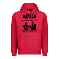 Cardinal wanted bonnie and clyde, distressed Premium Hoodie - lanVoArt
