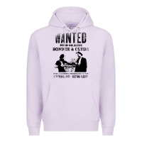 Lilac wanted bonnie and clyde, distressed Premium Hoodie - lanVoArt
